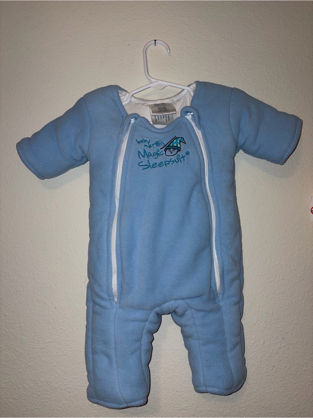 Merlin Sleepsuit Fleece One-Piece - Light Blue